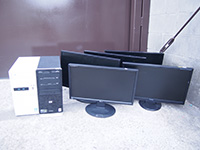 目黒区 モニター×5・デスクトップパソコン×2 出張回収